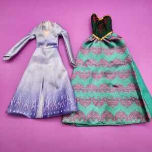 2 Disney Frozen Doll Dresses Elsa for 11 Inch Dolls